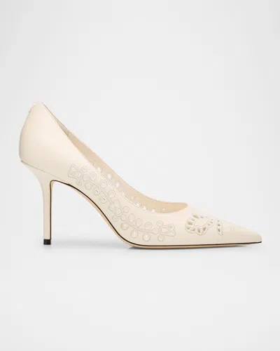 Jimmy Choo Love 85 Nappa Embroidered Pumps