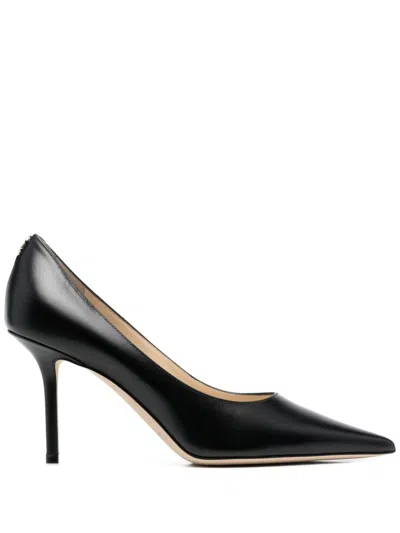 Jimmy Choo Pointed-toe Pumps With Smooth Leather Upper And Stiletto Heel In Black