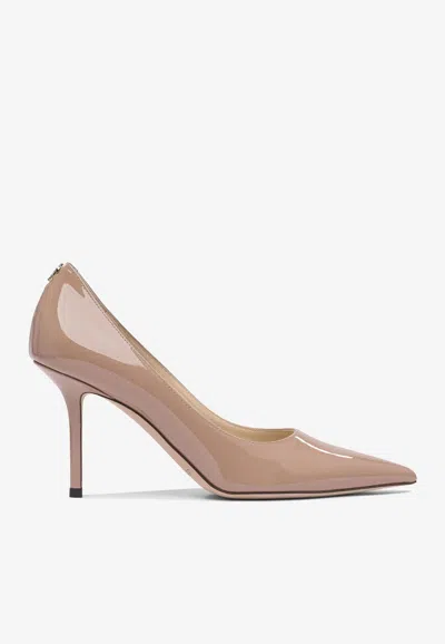 Jimmy Choo Love 85 Patent Leather Pumps In Pink