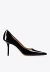 Jimmy Choo Romy 100mm Leather High-heel Pumps In Black