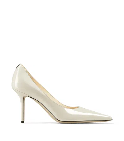 JIMMY CHOO LOVE 85 PATENT MONOGRAM PUMPS