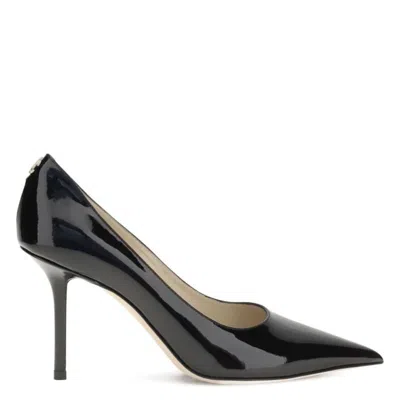 Jimmy Choo Love 85 Patent Pumps In Black