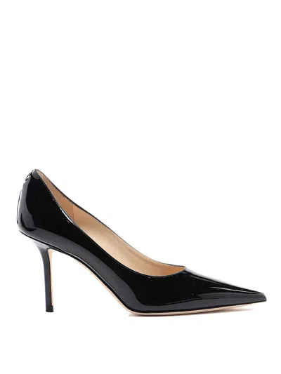 Jimmy Choo Love 85mm Patent Leather Pumps In Black