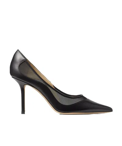 Jimmy Choo Love 85 Pointed High Heels In Black