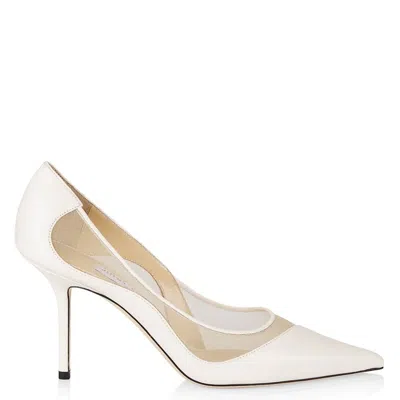 Jimmy Choo Love 85 Pointed-toe Pumps In White