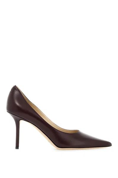 Jimmy Choo Love 85 Leather Pumps In Purple