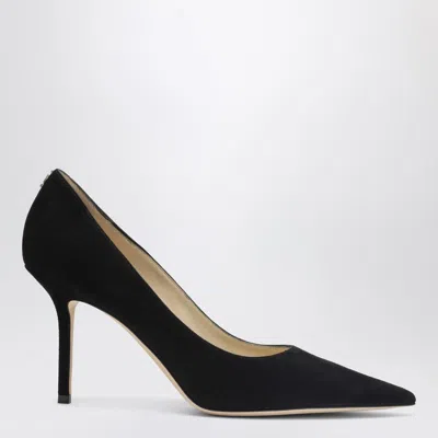 Jimmy Choo Love 85 Pumps In Black Suede
