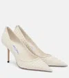 Jimmy Choo Love 85 Raffia-effect Pumps