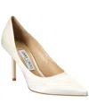 Jimmy Choo Women Ivory Satin Love 85 Pumps