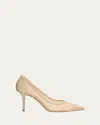 Jimmy Choo Love 85 Glitter Pumps In Gold