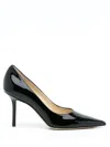 Jimmy Choo Romy 100mm Leather High-heel Pumps In Black