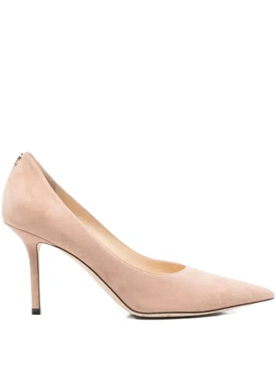 Pre-owned Jimmy Choo Love 85mm Pumps In Neutral