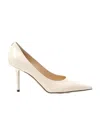 Jimmy Choo 85mm Romy Pumps In White