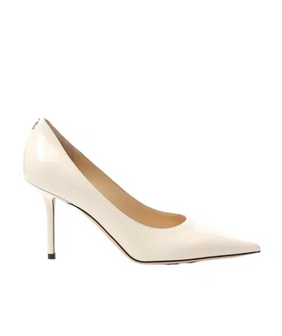 Jimmy Choo Love 85mm Pumps In White