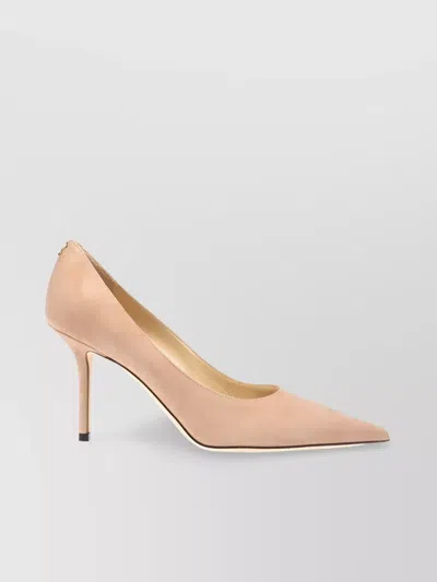 Jimmy Choo Love 85mm Suede Pumps In Neutrals