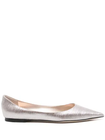 Jimmy Choo Love Ballerinas In Silber
