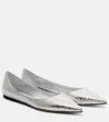 Jimmy Choo Love Ballet Flats In Silver