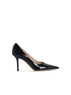 Jimmy Choo Romy 100mm Leather High-heel Pumps In Black