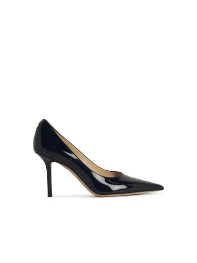 JIMMY CHOO JIMMY CHOO 'LOVE' BLACK LEATHER PUMPS