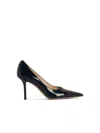 Jimmy Choo Romy 100mm Leather High-heel Pumps In Black