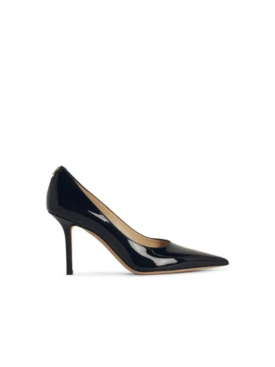 JIMMY CHOO JIMMY CHOO 'LOVE' BLACK LEATHER PUMPS