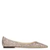 Jimmy Choo Love Glitter Ballet Flats In Multi