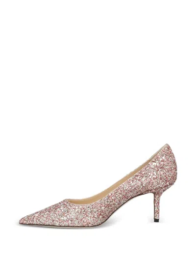 Pre-owned Jimmy Choo Love Glitter Pumps In Pink