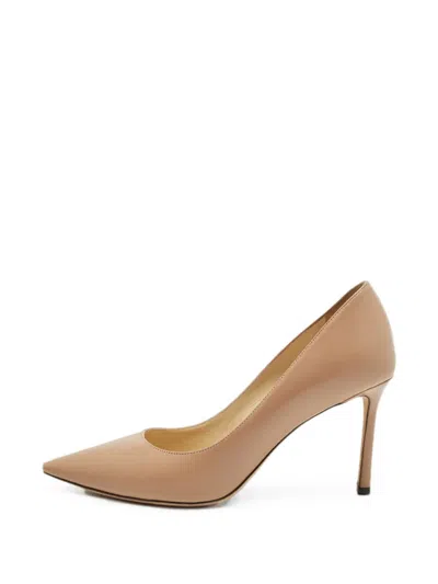 Pre-owned Jimmy Choo Love Heeled Pumps In Neutrals