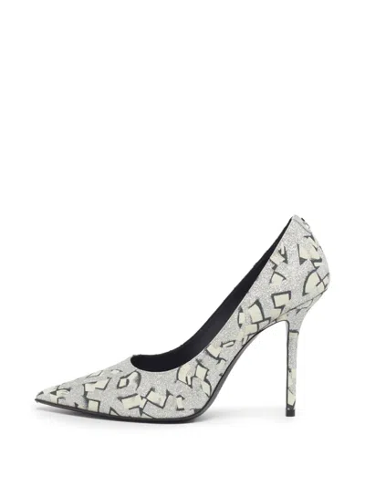 Pre-owned Jimmy Choo Love Heeled Pumps In Silver