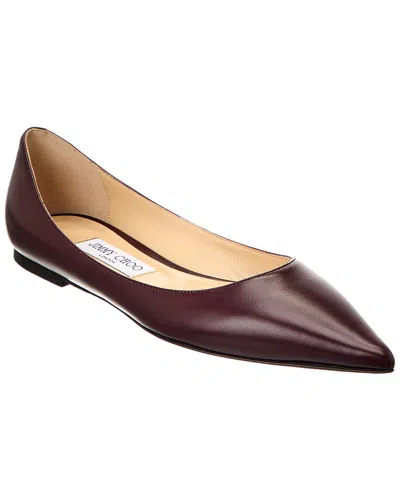 Jimmy Choo Love Leather Flat In Multi