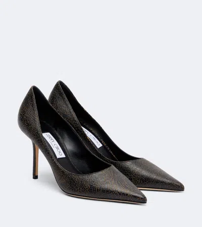 Jimmy Choo Love Leather Pumps In Black