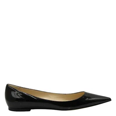 Jimmy Choo Love Patent Ballerinas Flats In Black
