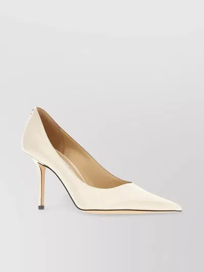 Jimmy Choo Love Patent Leather Pumps In White