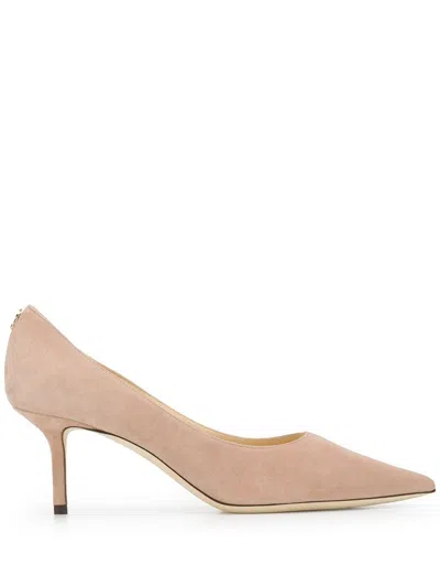 Jimmy Choo Romy 60 Pumps In Nude Suede In Neutral