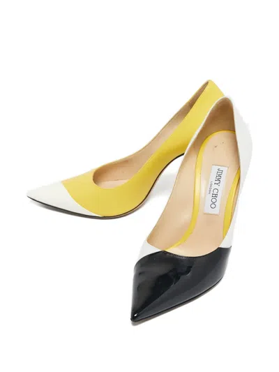Pre-owned Jimmy Choo Love Pointed-toe Pumps In Black