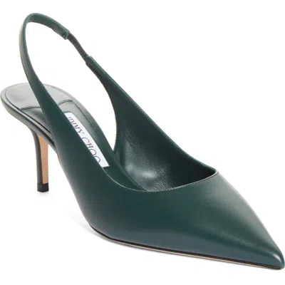 Jimmy Choo 65mm Love Leather Slingback Pumps In Animal Print