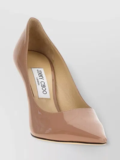 Jimmy Choo Womens Ballet Pink Love 100 Patent-leather Courts