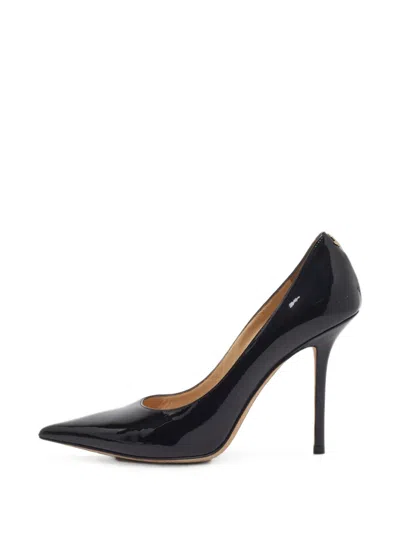 Pre-owned Jimmy Choo Love Pointed-toe Pumps In Black