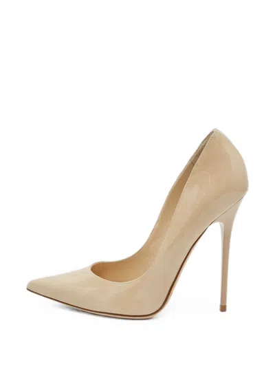 Pre-owned Jimmy Choo Love Pointed-toe Pumps In Neutral