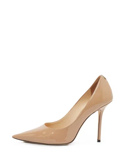 Pre-owned Jimmy Choo Love Pointed-toe Pumps In Neutrals