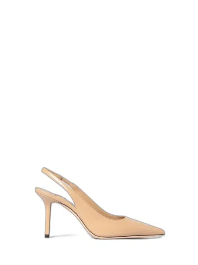 Jimmy Choo Love Sling Back 85 Leather Pumps In Neutral