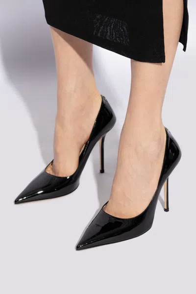 Jimmy Choo ‘love' Stiletto Pumps With Logo In Black