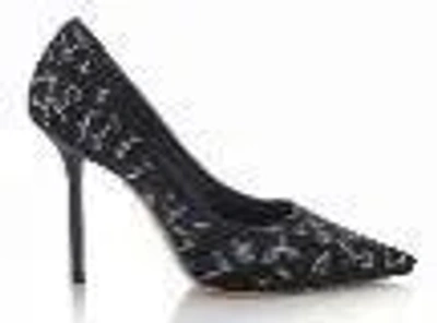 Jimmy Choo Love85 Caviar Bead Embroidery Pumps In Black