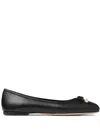 Jimmy Choo Ballet Shoes With Round Head And Flat Soles In Nero