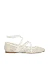 Jimmy Choo Mesh Astoria Ballerinas Ankle Strap In Multicolor