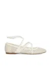 Jimmy Choo Mesh Astoria Ballerinas Ankle Strap In Multicolor