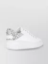 Jimmy Choo Diamond Maxi Crystal-embellished Sneakers In White