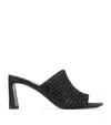 Jimmy Choo 75mm Lua Ruched Sandals In Black