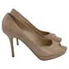 Jimmy Choo Luna Peep-toe Pumps In Nude Patent Leather In Black