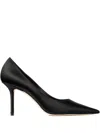 Jimmy Choo Lvoe Leather Pumps In Black